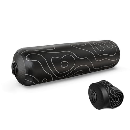 Inflatable Travel Foam Roller for Muscle Recovery and Mobility - color: Topo Black