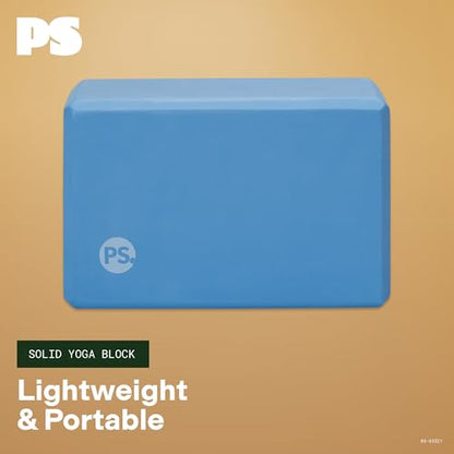POPSUGAR Solid EVA Yoga Block, 4"x6"x9" Brick (Periwinkle) | EVA Foam | Lightweight | Balance, Alignment & Flexibility