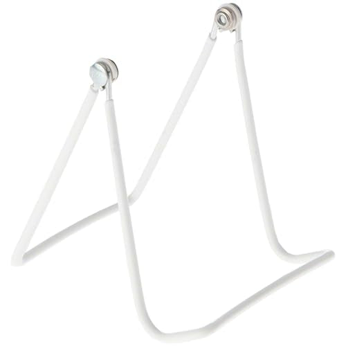 GIBSON HOLDERS 2A Adjustable White Wire Display Easel, 3.625" W x 4" D x 4.5" H - size: 1-Pack