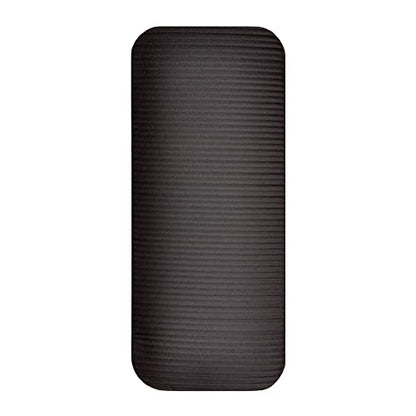 Fitvids All Purpose 1/2-Inch Extra Thick High Density Anti-Tear Exercise Yoga Mat and Knee Pad with Carrying Strap, Multiple Colors - color: Black