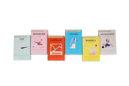 OnlinePilatesClasses Pilates Chair Deck with Video Tutorials, Fitness Flash Cards with 97 All-Levels Cards Set for Home Gym Exercise, Chair Not Included - color: Chair Deck 97 Cards