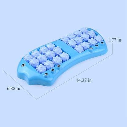 Foot Roller Massager for Plantar Fasciitis Relief, Large Size Roller Foot Massage Shiatsu Acupuncture Massage, Reflexology Tool,Heel, Arch, Muscle Aches, Foot Pain, Stress Relief - Relaxation Gift - color: Blue