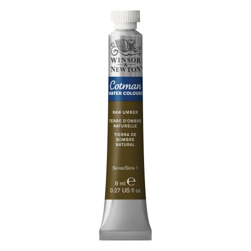 Winsor & Newton Cotman Watercolor Paint, 8ml Tube, Raw Umber | Introductory Watercolor made with Fine Art Pigments, Perfect for Beginners, Lightfast & Permanent, Good Tinting Strength - color: Raw Umber, style: 0.27-oz Tube