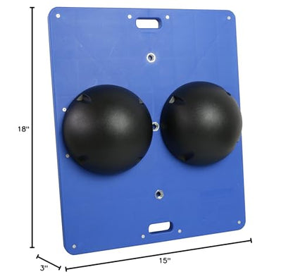 CanDo Balance Board 15x18 Inch, 3 Inch Height, Black - color: Black: X-difficult, style: Rectangular