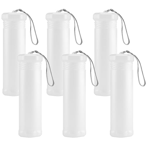 FUNSUEI 6 PCS Extendable Plastic Paint Brush Case, Watercolor Brush Storage Case, Paint Brush Holder Tube, Long Paintbrush Holder Organizer for Drawing Tools and Makeup Brushes, 8.5-14.96 Inches Long
