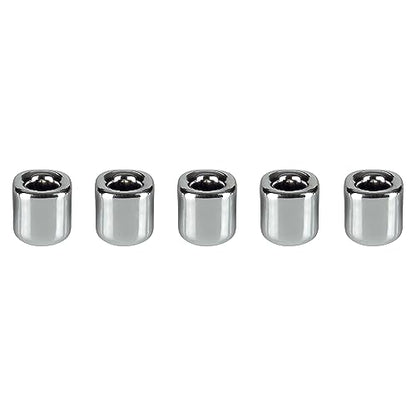 Mega Candles 5 pcs Silver 1/2 Inch Diameter Ceramic Chime Ritual Spell Candle Holders, Great for Casting Chimes, Meditation, Rituals, Spells, Vigil, Witchcraft, Wiccan Supplies - color: Silver, size: 5 Pieces