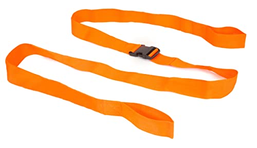PrimaCare IR-5008-3 Pack of 3, 2 Piece Backboard Strap with Loop Lock for Patients, Adjustable Immobilization Straps with Quick Release Buckles for Spine Boards, 9 Feet, Orange - size: Loop Lock 9 Ft