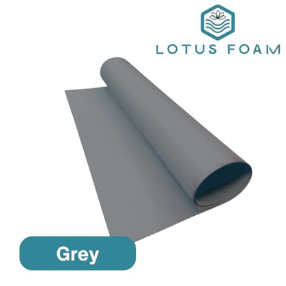 LotusFoam EVA Foam Sheet 3mm – 44"x 85" Craft Foam for Cosplay, Costumes & DIY, High Density 130 kg/m3, Heat Shapeable, Paintable, 35 Colors (Grey) - Grey - color: Grey