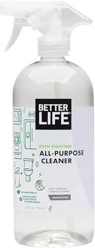 Better Life All Purpose Cleaner - Multipurpose Home and Kitchen Cleaning Spray for Glass, Countertops, Appliances, Upholstery & More - Multi-surface Spray Cleaner - 32oz Unscented - size: 32 Fl Oz (Pack of 1)