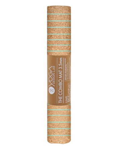 YOGA DESIGN LAB | The Cork Yoga Mat | Eco Luxury | Ideal for Hot Yoga, Power, Bikram, Ashtanga, Sweaty Workouts | Studio Quality | Includes Carrying Strap! - color: Natural Balance, size: 1.5mm
