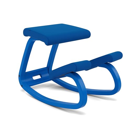 Varier Ergonomic Kneeling Chair, Rocking Knee Stool for Home Office Desk - color: Marine