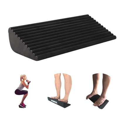 Squat Wedge and Slant Board for Calf Stretching, Foot Stretcher for Physical Therapy, Calf Stretcher for Improving Mobility Balance and Strength Performance