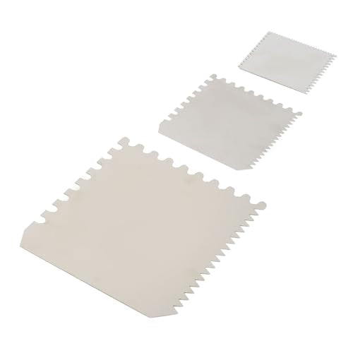 3 Pieces Serrated Clay Scrapers Multipurpose Stainless Steel Rib Scraper Tool for Pottery Sculpture Modeling Texturing Artists and Enthusiasts