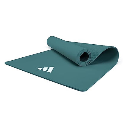 adidas Yoga Mat - Eco Friendly - Non Slip, Durable Textured Surface, 8mm - color: Raw Green
