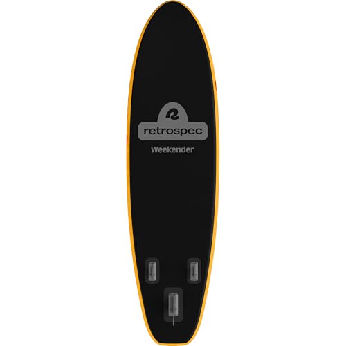 Retrospec Weekender Inflatable Stand Up Paddle Board Includes Paddle, Pump, and Accessories 10’6” Lightweight iSUP, Puncture Resistant Inflatable Paddle Board for Adults - color: Sunglow 1