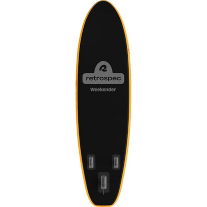 Retrospec Weekender Inflatable Stand Up Paddle Board Includes Paddle, Pump, and Accessories 10’6” Lightweight iSUP, Puncture Resistant Inflatable Paddle Board for Adults - color: Sunglow 1