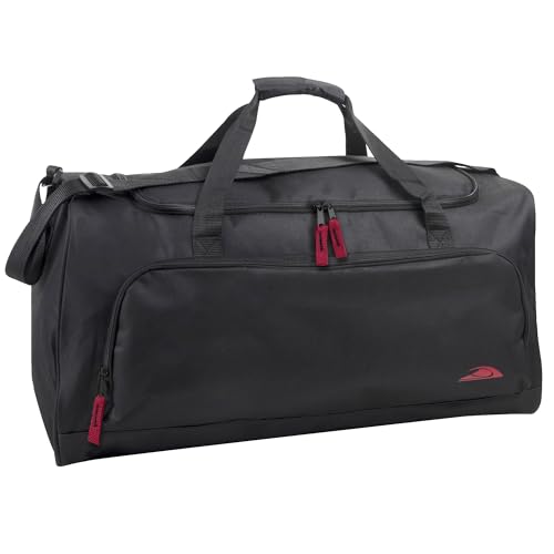 Lightweight Canvas Duffle Bags for Men & Women For Traveling, the Gym, and as Sports Equipment Bag/Organizer - color: Black 2