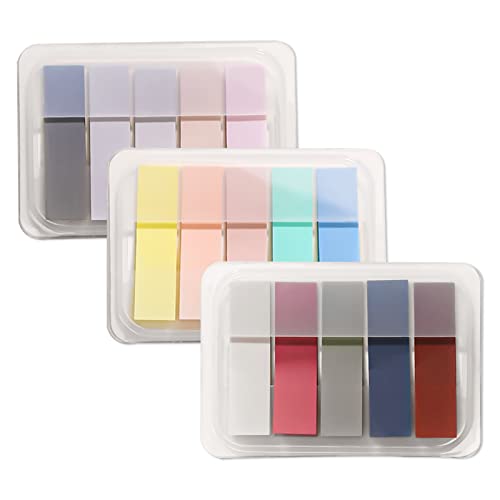 15 Colors Sticky Notes Tabs Pastel, File Tabs Flags Colored Page Markers Pop-up, Adhesive Index Tabs Stickers, Writable Book Tabs for Annotating Books, Notebooks, 300Pcs - color: 300pcs