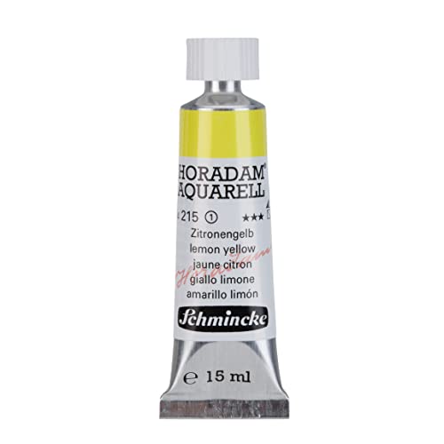 Schmincke HORADAM AQUARELL lemon yellow 15 ml, 14215006 - color: 215 lemon yellow, size: 0.5 Fl Oz (Pack of 1)