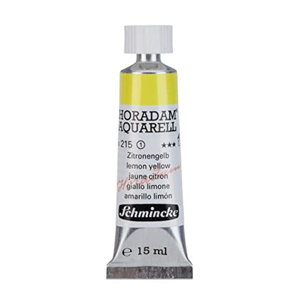 Schmincke HORADAM AQUARELL lemon yellow 15 ml, 14215006 - color: 215 lemon yellow, size: 0.5 Fl Oz (Pack of 1)