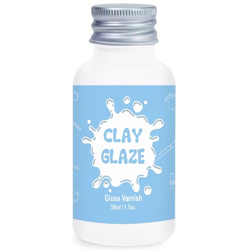 50ml Air Dry Clay Glaze, Protect Clay Surfaces, Delivers Gloss Glaze Effect - size: gloss