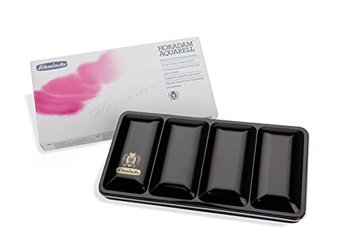 Schmincke - HORADAM® AQUARELL color box, 18 x 5 ml tubes, 74118097, metal box, painting set, finest premium watercolors - size: 0.17 Fl Oz (Pack of 18)