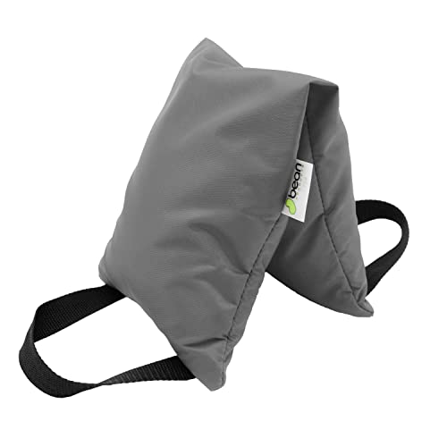Yoga Sand Bags for Working Out - Reinforced Nylon Fabric Exercise Weight Bag with Double Handles for Secure Grip - Weighted Fitness Equipment for Yoga, Pilates & Training - Made in USA, 10 lbs - color: Charcoal