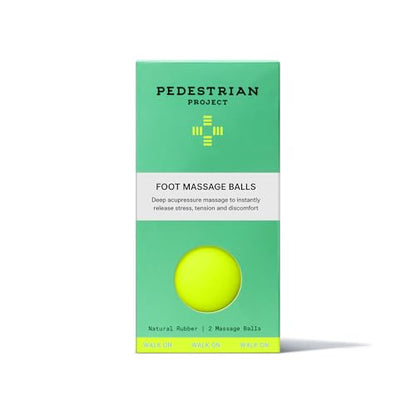 Pedestrian Project Foot Massage Balls, Plantar Fasciitis Relief, 2-Pack