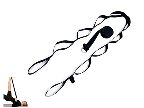 2-in-1 Yoga Stretch Strap Set, 10-Loop & 8ft D-Ring Strap