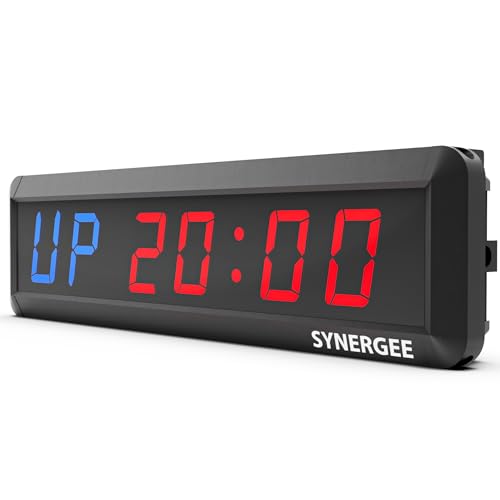 Synergee 16.5" Interval Timer – Programmable Wall Mounted Clock - color: A) Medium 16"
