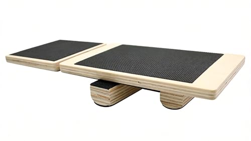 Wooden Balance Board for Foot Strength Training – Ideal for Ankle Sprain Recovery, Physical Therapy, Plantar Fasciitis Relief, Posture Correction & Body Balance – Use at Home, Office or Gym