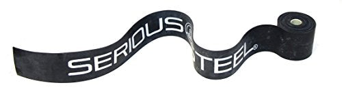 Serious Steel Mobility & Recovery (Floss) Bands |Compression Band | Tack & Flossing Band (7' L x 2" W) - color: Pair - Red & Black