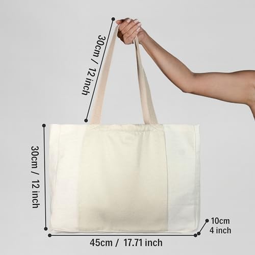 Large Canvas Yoga Tote Bag with Yoga Mats Bags Carrier - color: Beige
