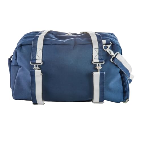Abbie Yoga Bag - Navy - Adjustable Strap - Ventilated Shoe Pocket
