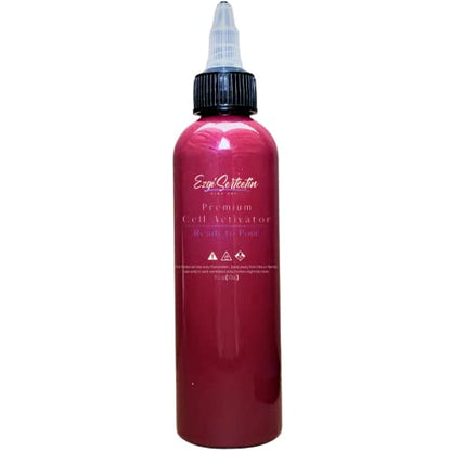 Premium Cell Activator | Ready to Pour | Create Perfect and Unique Cells in Your Painting Works | 4oz by Volume | by Ezgi Sertcetin (Metallic Plum Mois) - color: Metallic Plum Mois