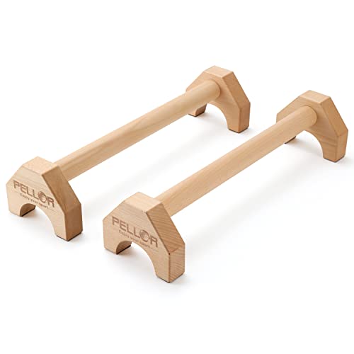 Pushup Stands - Wooden Push Up Bars Gym Gear Equipment with Anti-Slid Mat Workout Solid Exercise Women Men Portable Fitness - style: Arched
