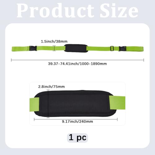 GORGECRAFT 100-189cm Shoulder Strap Replacement Universal Beach Chair Carrying Straps Scooter Adjustable Backpack Anti-Slip Shoulder Belt for Briefcase Laptop Messenger Crossbody Bag Luggage Green - color: Fluorescent Green