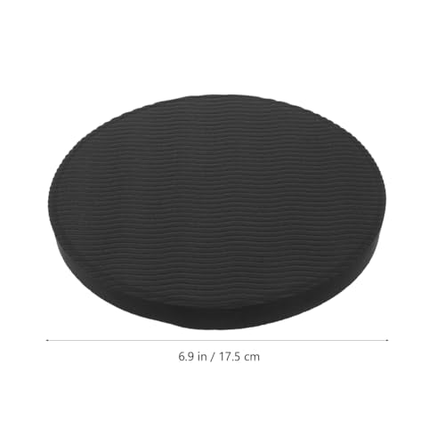 Toddmomy 2PCS Thick Eco TPE Yoga Knee Pads, Non-Slip Workout Cushion for Gardening Protection(Black, 17.5x17.5x4cm)