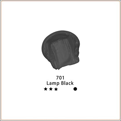 Artecho Black Acrylic Paint, Lamp Black Paint (120ml / 4.05oz) Tubes, Art Craft Paints for Canvas, Rock, Stone, Wood, Fabric, Art Supplies | Semi Glossy Finish, High Pigment Rich Color Craft Paint for Canvas, Rocks, Wood, Fabric, Ceramic, Non-Toxic - colo
