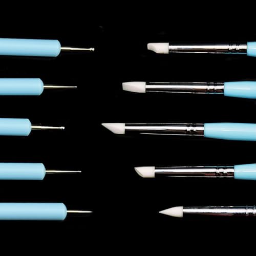 Polymer Clay Tools 23pcs Modeling Clay Sculpting Tools Set Polymer Clay Sculpting Carving Tools Including Molding Rods,Drill Pen, Carving Tool