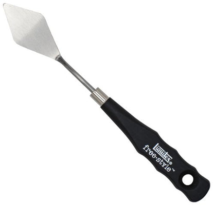 Liquitex Professional Freestyle Small Painting Knife, No. 2 | Rustproof Stainless Steel Knife Blade, Non-Slip Ergonomic Handle for Grip, Riveted Handle for Durability - size: Small, style: No. 2