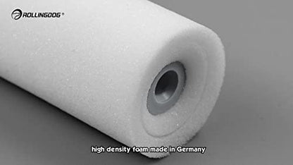 ROLLINGDOG 2 Inch Mini Foam Paint Roller Covers Paint Roller Sleeves | 8PC Concave Design High Density Foam Roller Refills for Smooth Even Painting - color: 8pc 2" Concave Roller