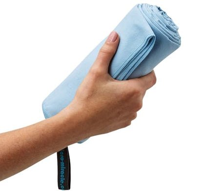 2-Pack Microfiber Towel - XXL Travel Quick Dry and Extra Soft Microfiber Towels, Lightweight and Compact for Gym, Swim Practice, Travel, Backpacking, Camping, RV, Beach, Camping - color: Light Blue