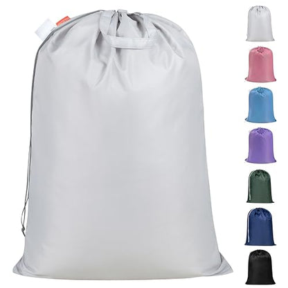 Polecasa Extra Heavy Duty Laundry Bag with Handles, Silver, 28x36" - color: Silver, size: 28" x 36" | 1 Pack