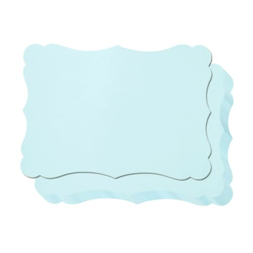 50 Pack Blank Kraft Greeting Cards, Light Blue, 5x7IN | Thick Cardstock Paper, For DIY Gift Cards, Menus, Baby Shower Invitations, Wedding Invitations - color: Light Blue, size: 5x7IN