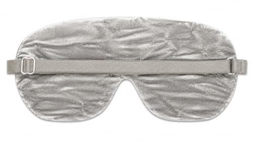 Handmade Opulence Yoga Eye Pillow - Weighted Flaxseed Fill, Unscented, Satin & Velvet, Adjustable Strap - Ideal for Meditation & Restful Sleep - Lovely Lilac - TEMF-LL - color: Lovely Lilac