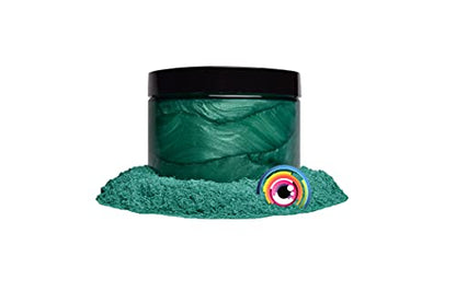 Eye Candy Pigments Premium Green Mica Powder - Rainbow Green (50gr) - for Epoxy, Resin, Soap, Paint, Woodworking, Acrylic Pouring, Bath Bombs, Fishing Lures - DIY Arts and Crafts Additive - color: Rainbow Green