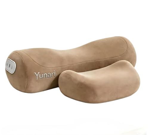Yunari 3-in-1 Cordless Cervical Neck Support Pillow with Gentle Heat (Thrush Brown) - color: Thrush Brown