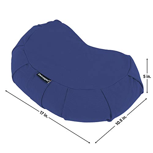 Retrospec Sedona Meditation Cushion, Buckwheat Pillow, Meditation Pillow - color: Midnight Blue, size: 1 Count (Pack of 1)
