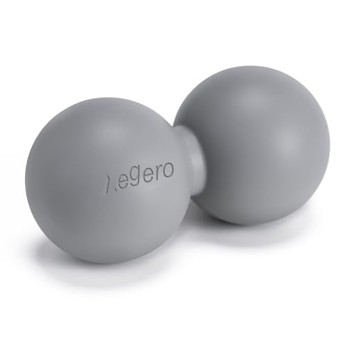 Aegero Peanut Massage Ball-Double Lacrosse Massage Ball (Grey Firm Ball) - color: Grey